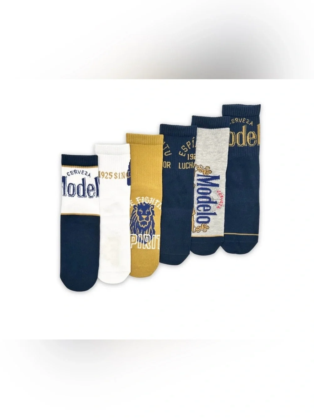 Modelo Men's Quarter Socks, 6-Pack, Size 8-12